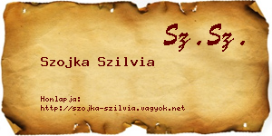 Szojka Szilvia névjegykártya